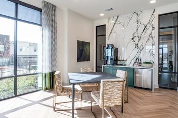 Complimentary coffee bar